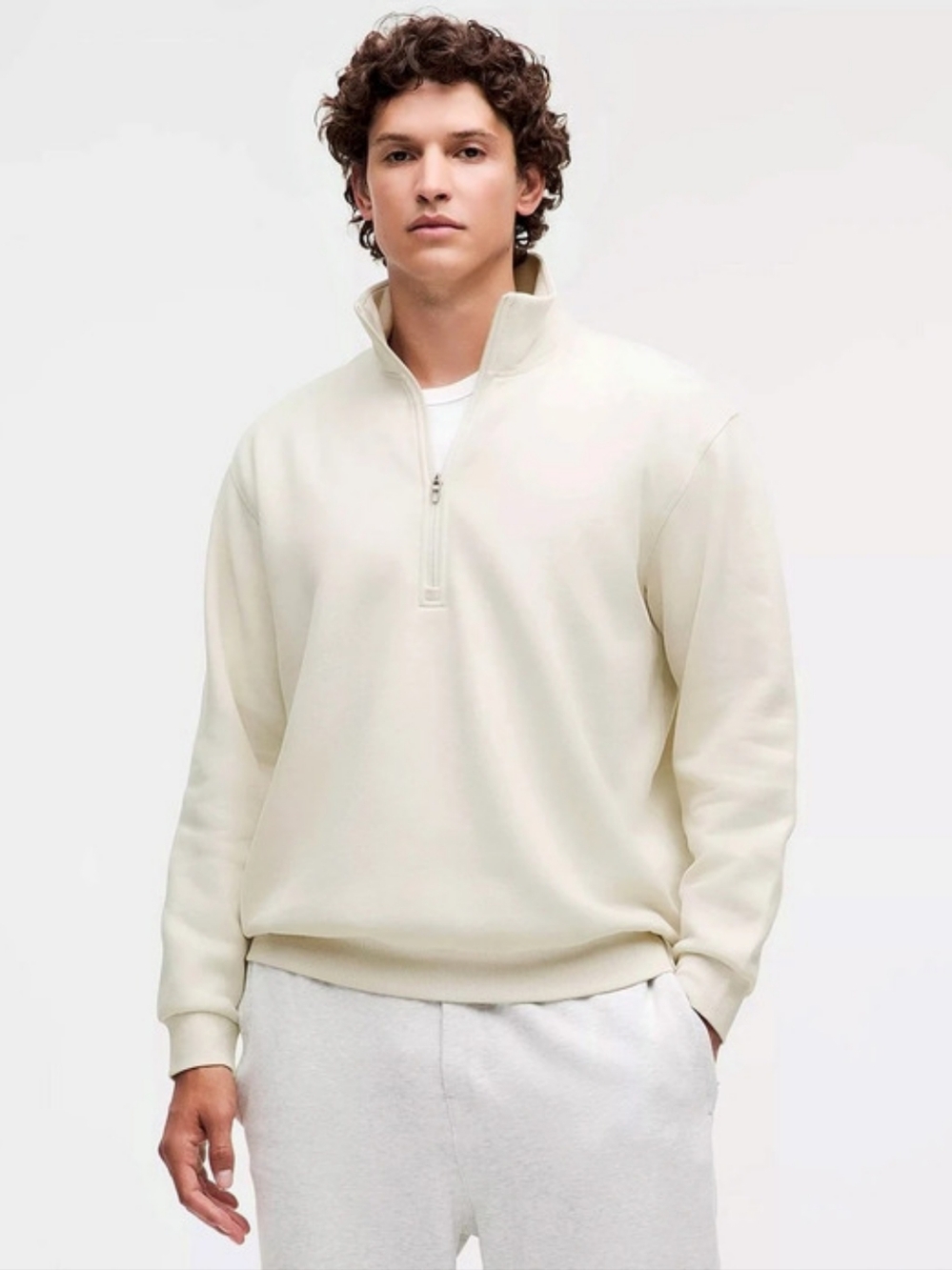 Men's Steady State  Half Zip Bone